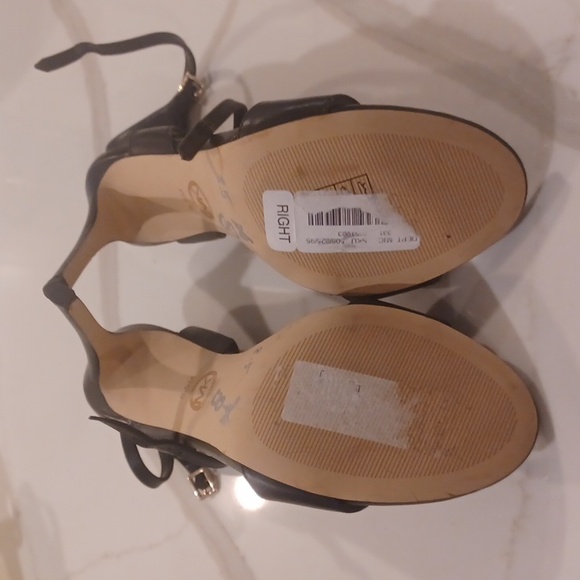 NEW Michael Kors Parker Black Leather Strappy  High Heel Sandals Women's Sizes - Picture 15 of 17